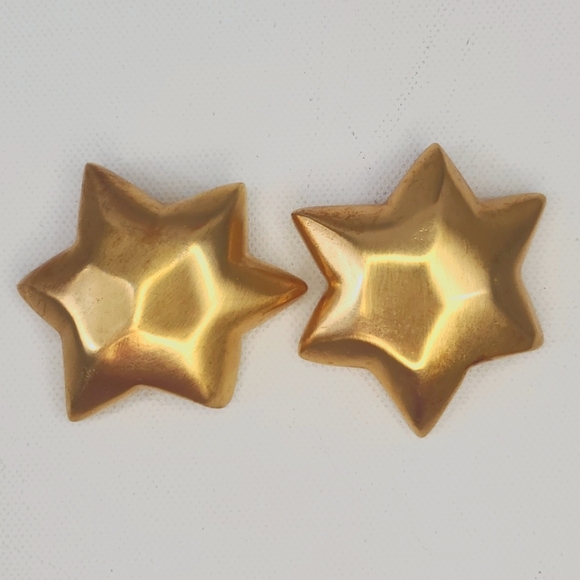 Les Bernard Jewelry - Les Bernard Vogue Celestial Large Designer gold Star earrings